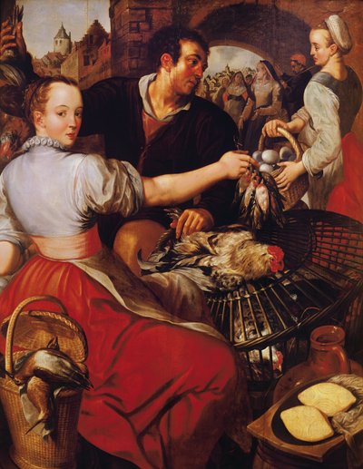 Der Geflügelhändler von Joachim Bueckelaer